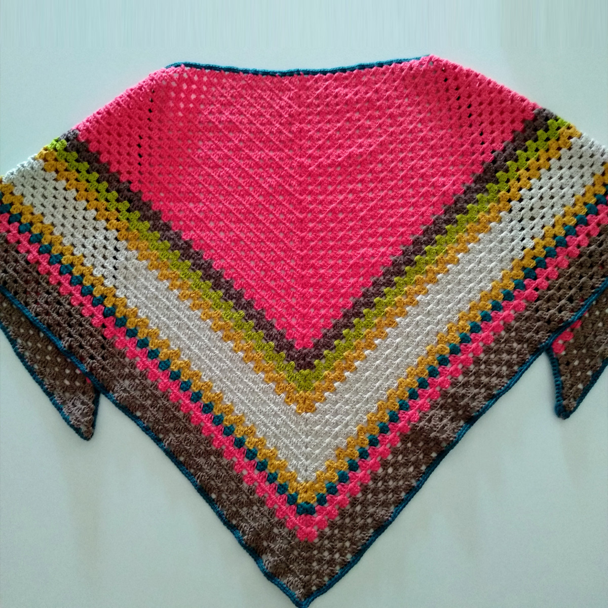 Civil Instituto amplitud Chal triangular de Crochet “Otoño” – Freak Crochet